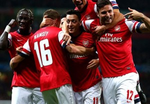 Mesut Ozil Tampil sebagai penentu kemenangan Arsenal
